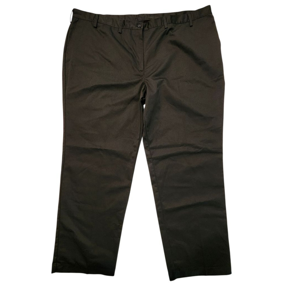 Edwards 8537-010 Women's Utility Chino Flat Front Pants Black Size 28 UL NWT